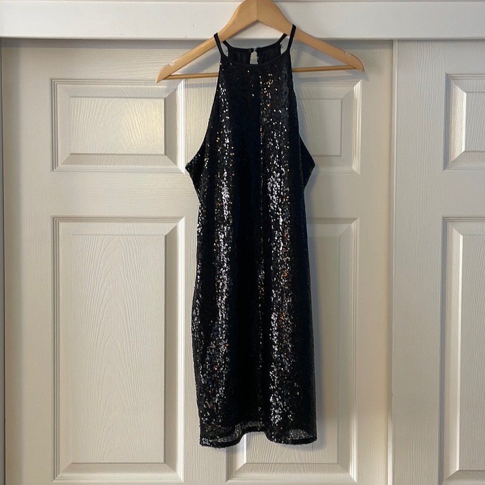 GLAM Black Sequins Dress | Size M